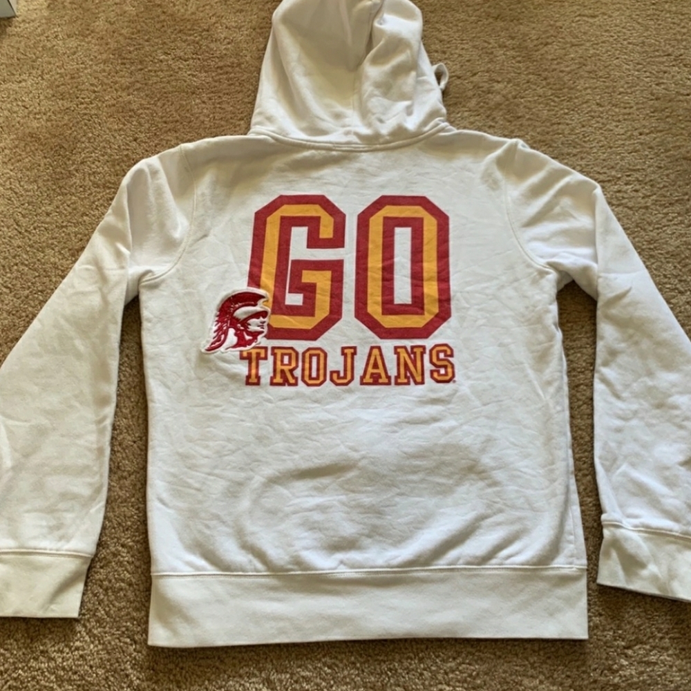 VS PINK USC full zip hoodie sz L